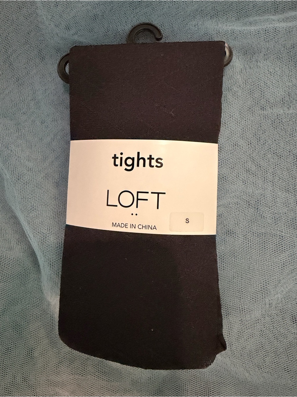 LOFT S Black Diamond Textured Tights